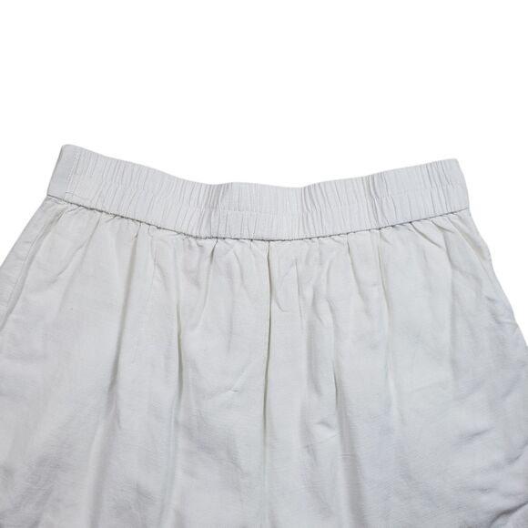 Anthropologie Mable Aliya Shorts Womens Small White Linen Blend High Rise - Picture 8 of 9